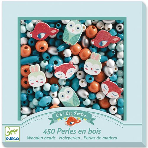 djeco houten kralen - kleine dieren | DJ09807 | 0