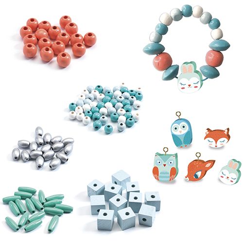 djeco houten kralen - kleine dieren | DJ09807 | 1