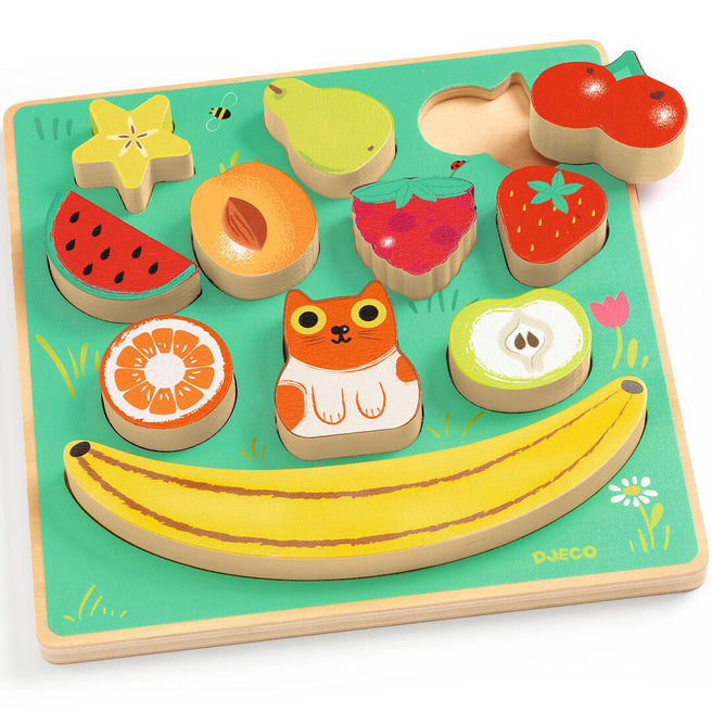 djeco houten puzzel en balanceerspel - happy - 11st | DJ01073 | 0