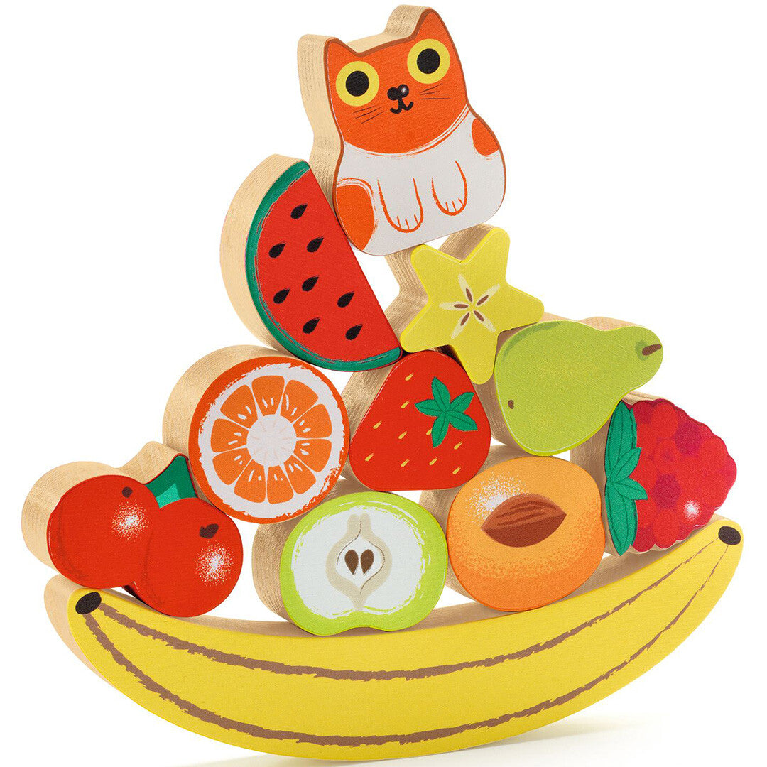 djeco houten puzzel en balanceerspel - happy - 11st | DJ01073 | 2