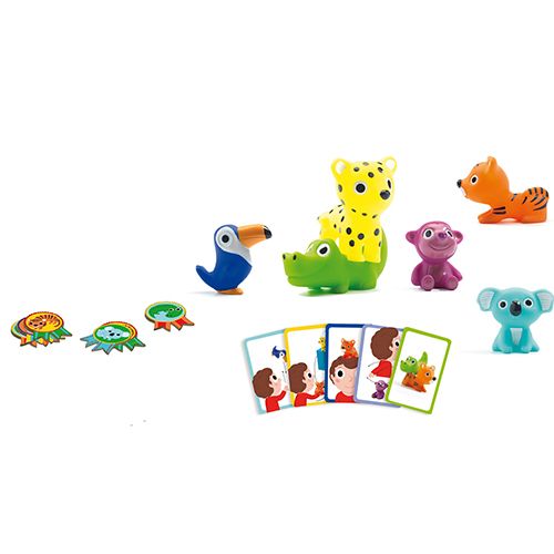 djeco kaartspel little action - met diertjes en medailles | DJ08557 | 3
