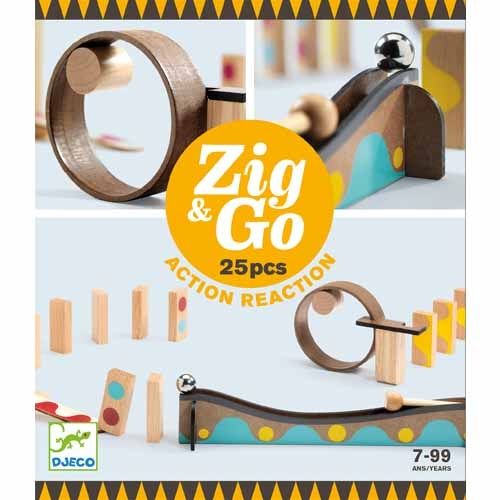 djeco kettingreactiespel zig & go - 25st | DJ05642 | 0