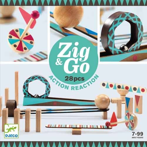 djeco kettingreactiespel zig & go - 28st | DJ05640 | 0