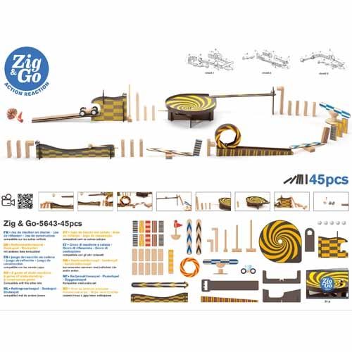 djeco kettingreactiespel zig & go - 45st | DJ05643 | 2