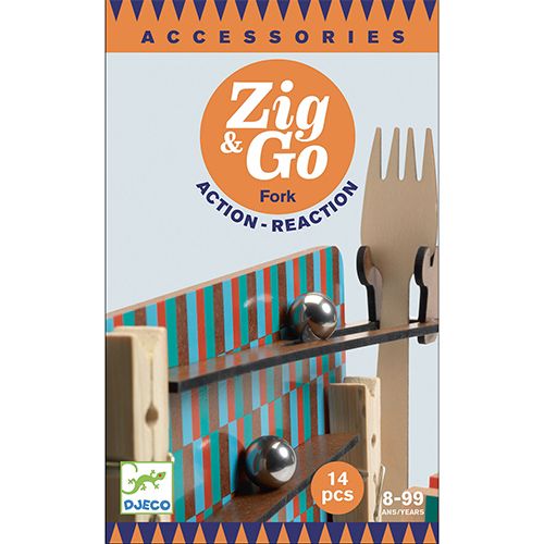 djeco kettingreactiespel zig & go - fork - 14st | DJ05646 | 0