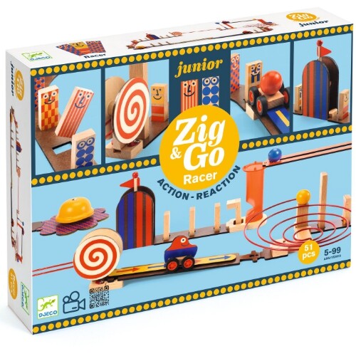 djeco kettingreactiespel zig & go junior - racer - 51st | DJ05650 | 0