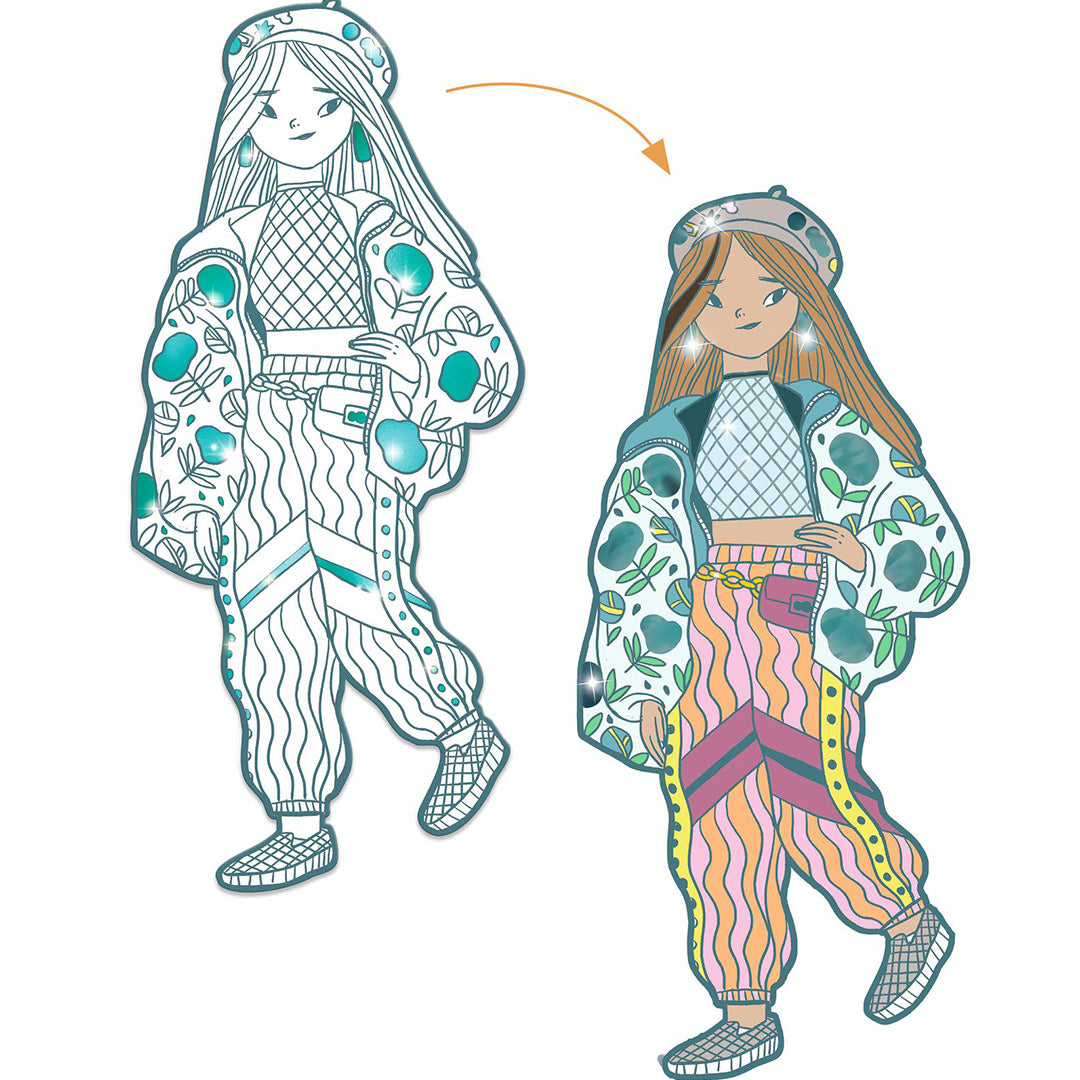 djeco kleurplaten mode - angèle  | DJ09547 | 2