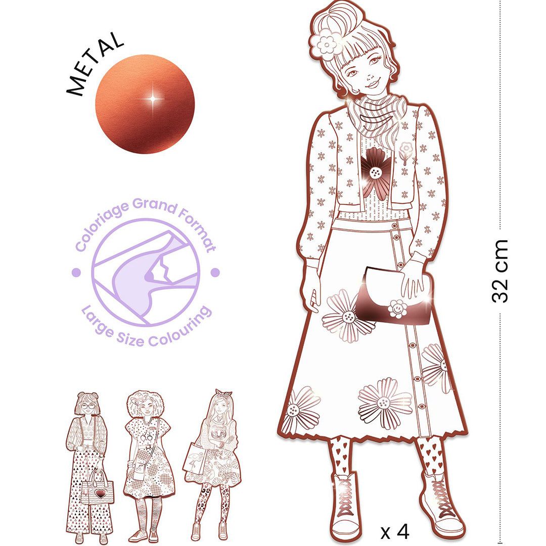 djeco kleurplaten mode - nina | DJ09548 | 3