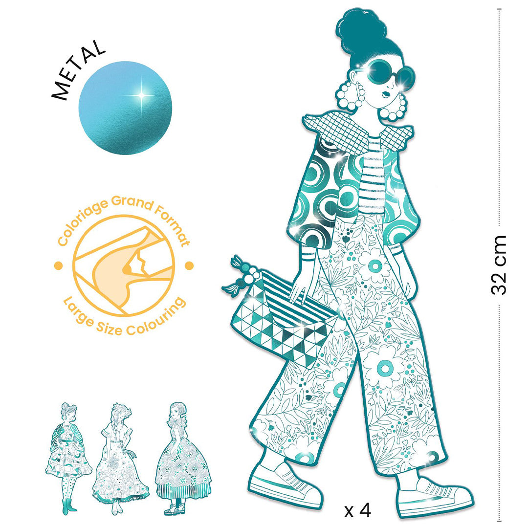 djeco kleurplaten mode - rebekka  | DJ09545 | 1