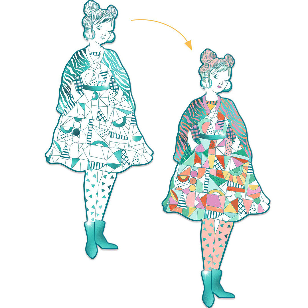 djeco kleurplaten mode - rebekka  | DJ09545 | 3