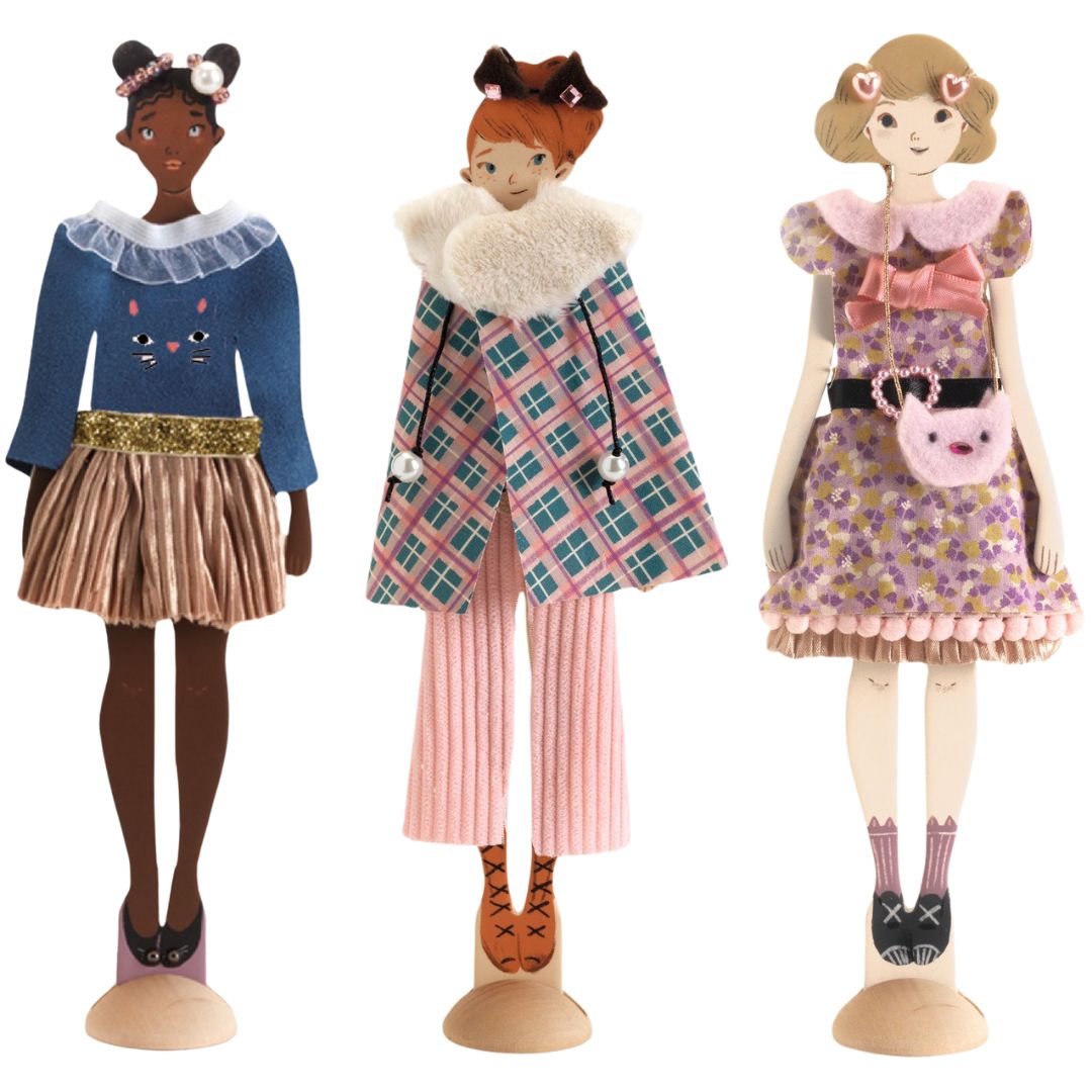 djeco knutselset aankleedpoppen fashion by lucille | DJ09334 | 1