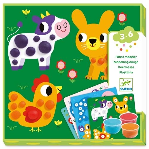 djeco knutselset boetseerklei - dieren | DJ09894 | 0