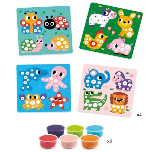 djeco knutselset boetseerklei - dieren | DJ09894 | 2