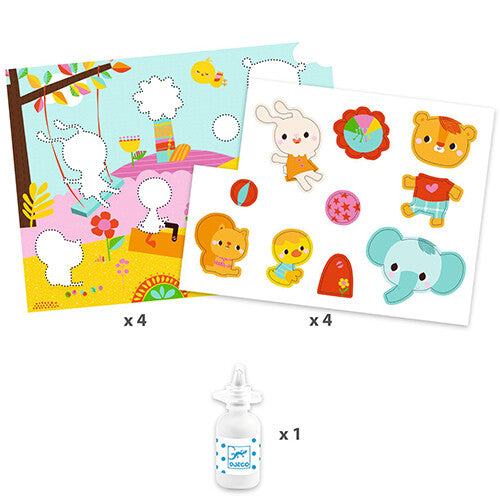 djeco knutselset collage dieren | DJ09873 | 3