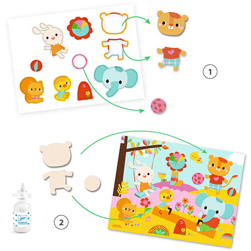 djeco knutselset collage dieren | DJ09873 | 4