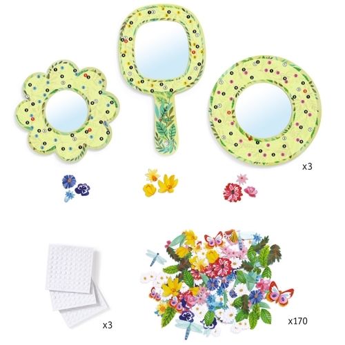 djeco knutselset diy bloemenspiegels | DJ07908 | 1