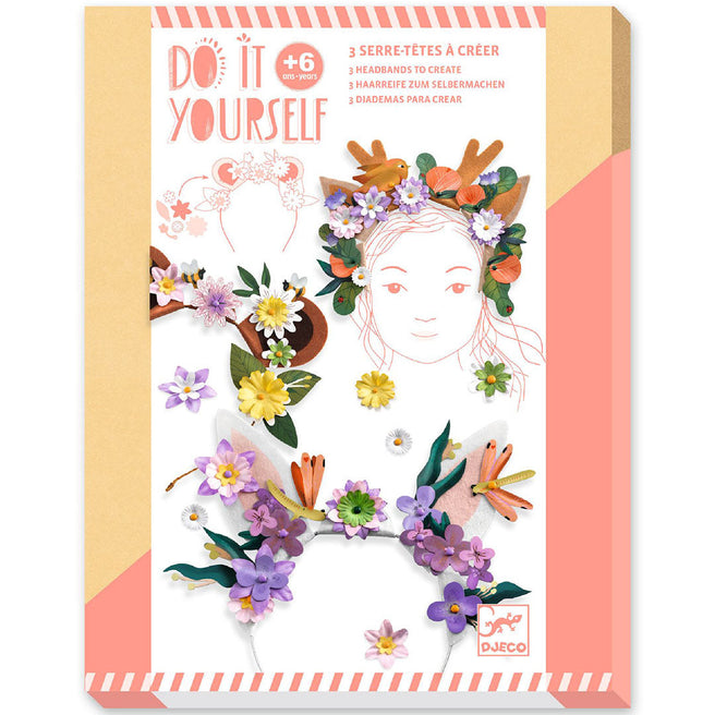 djeco knutselset diy diadeem - flower friends | DJ07927 | 0