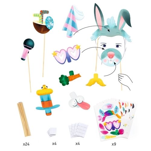 djeco knutselset diy dierenselfies | DJ07915 | 1