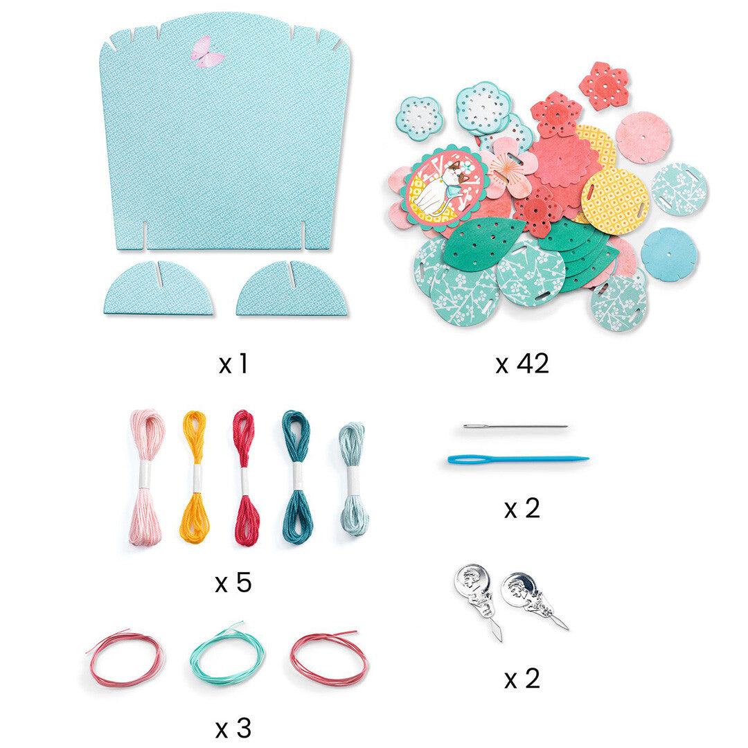 djeco knutselset diy ketting - flora | DJ07994 | 5