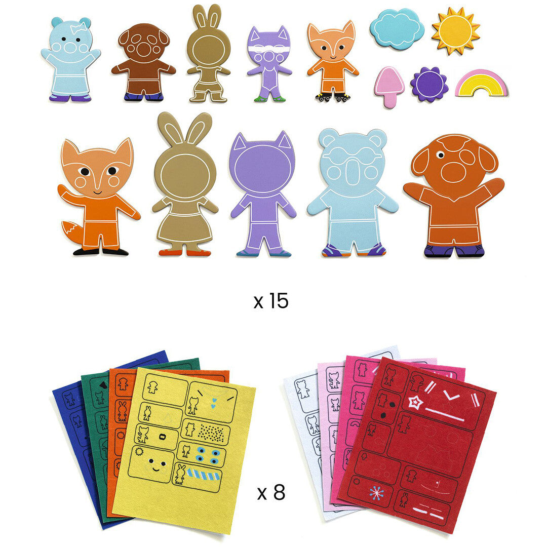 djeco knutselset diy magneten maken - 15st | DJ07919 | 4