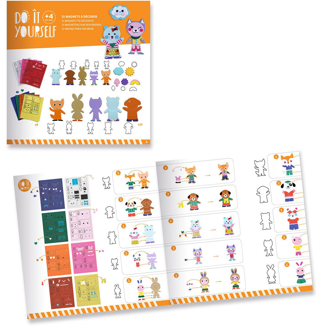 djeco knutselset diy magneten maken - 15st | DJ07919 | 5