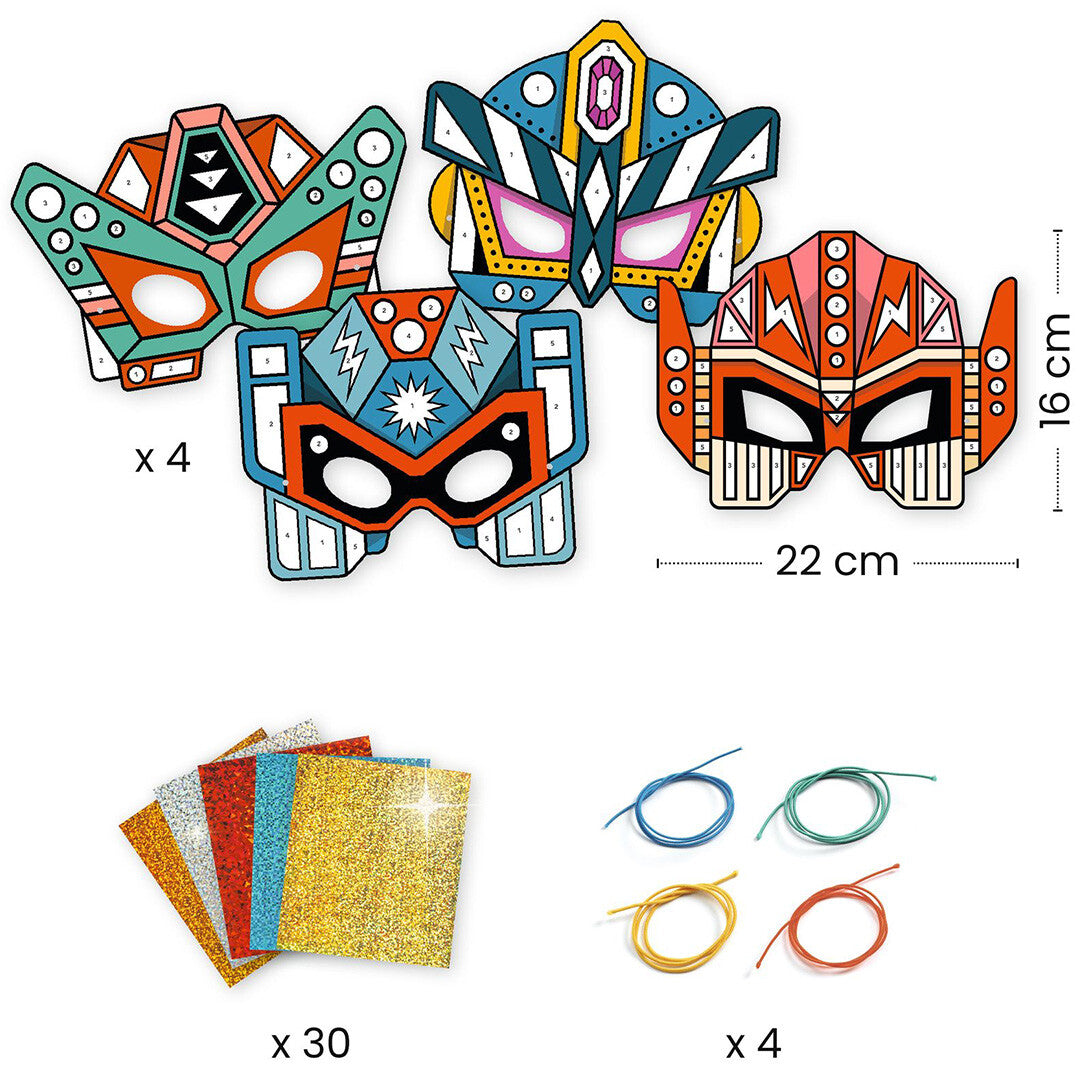 djeco knutselset diy robotmaskers | DJ07924 | 4