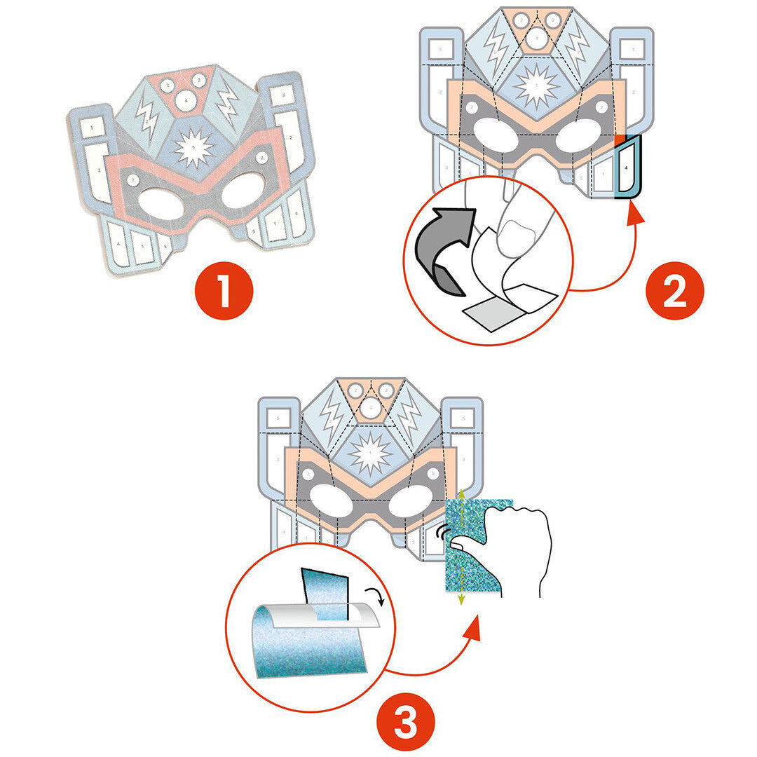 djeco knutselset diy robotmaskers | DJ07924 | 5