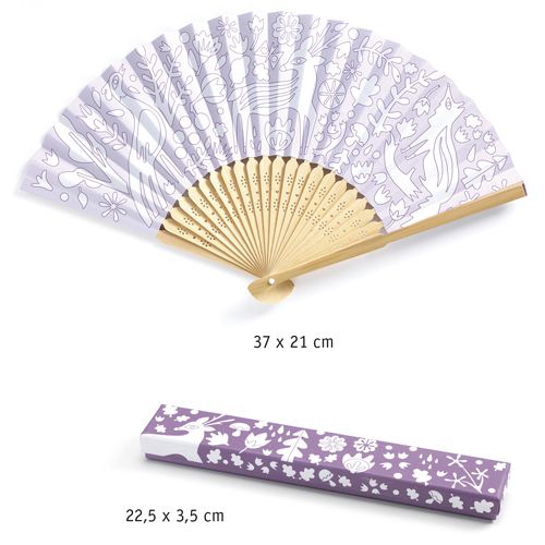 djeco knutselset diy waaier - bosdieren | DJ07945 | 1