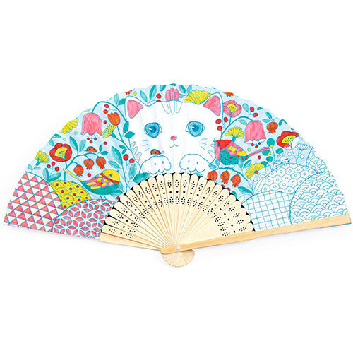 djeco knutselset diy waaier - poes | DJ07949 | 1