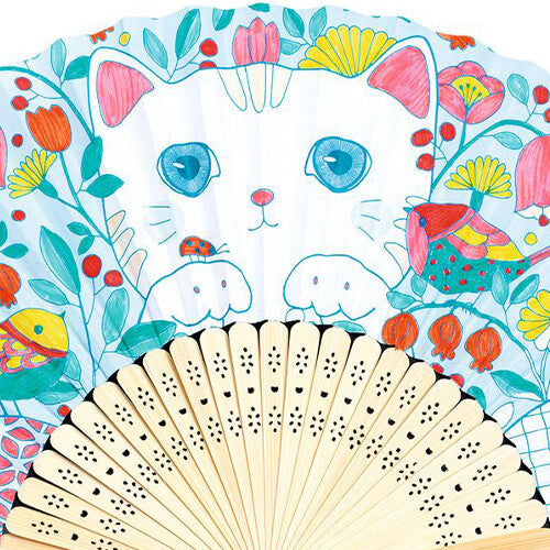 djeco knutselset diy waaier - poes | DJ07949 | 2