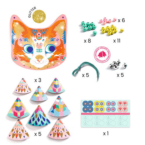 djeco knutselset diy - windgong - poes | DJ07955 | 2