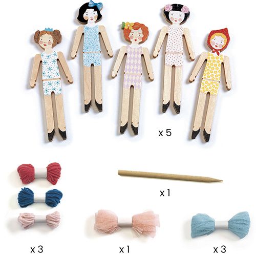 djeco knutselset diy - zorgenpoppetjes | DJ07953 | 1