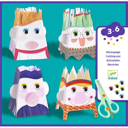 djeco knutselset knip-knip, poppetjes maken | DJ09870 | 0