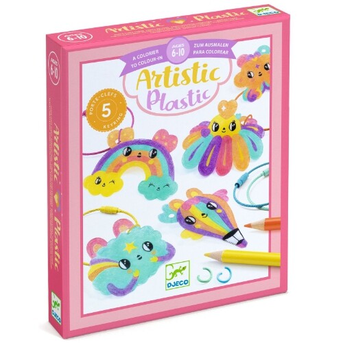 djeco knutselset krimpie dinkie sleutelhangers - kawaii | DJ09487 | 0