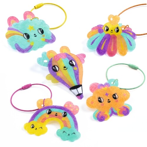 djeco knutselset krimpie dinkie sleutelhangers - kawaii | DJ09487 | 1