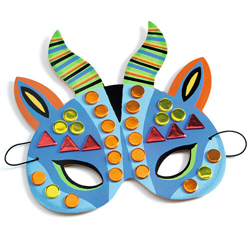 djeco knutselset maskers versieren - jungle  | DJ07900 | 2