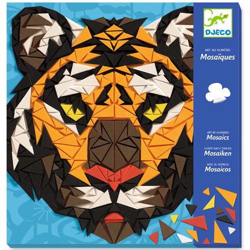 djeco knutselset mozaïek - wilde dieren | DJ08887 | 0