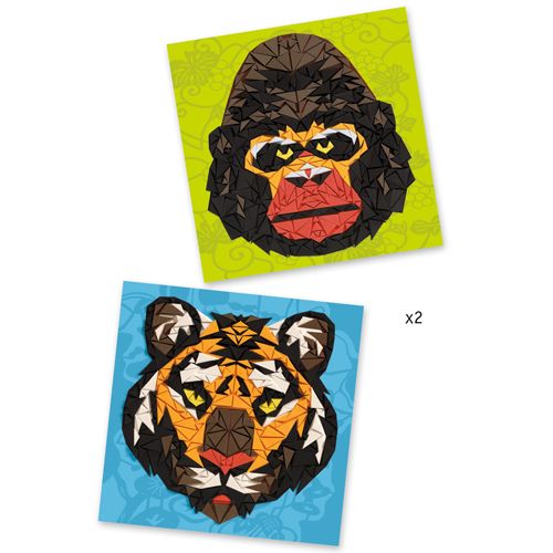 djeco knutselset mozaïek - wilde dieren | DJ08887 | 1