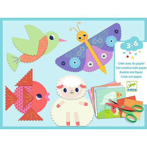 djeco knutselset papierkunst met kartelrand | DJ09057 | 0