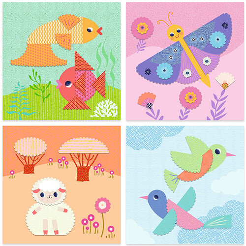 djeco knutselset papierkunst met kartelrand | DJ09057 | 1