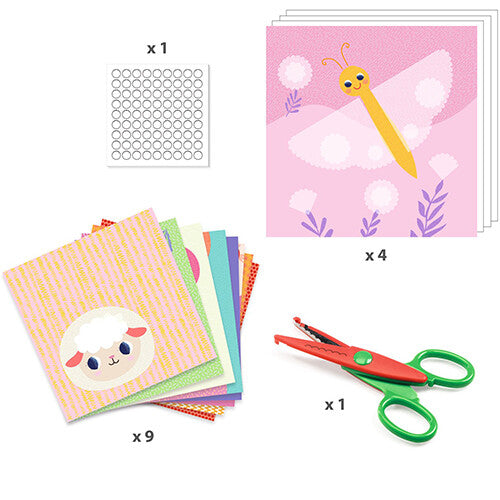 djeco knutselset papierkunst met kartelrand | DJ09057 | 2