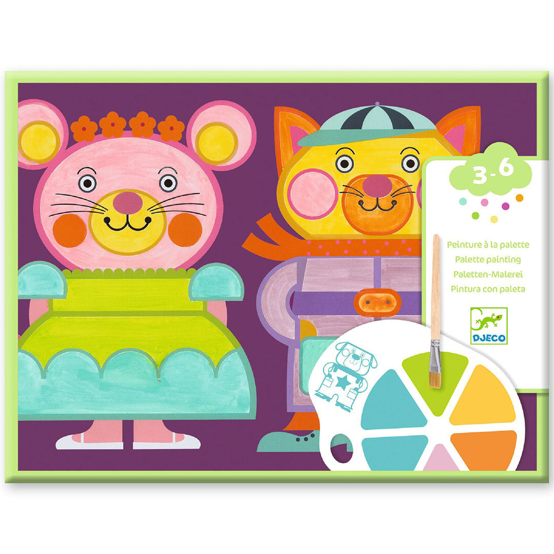 djeco knutselset schilderspalet chubby cheeks | DJ09133 | 5
