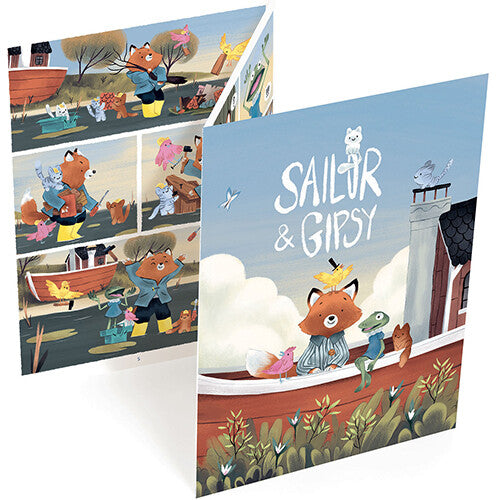 djeco knutselset stripverhaal maken - sailor and gipsy | DJ09559 | 2