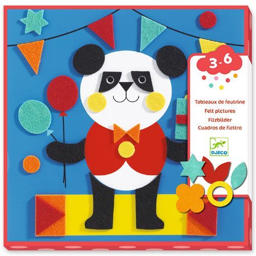 djeco knutselset viltschilderijtjes - zachte beesten | DJ09863 | 0