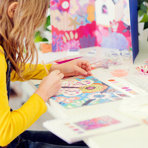 djeco knutselset zes activiteiten - bloemen | DJ09330 | 10