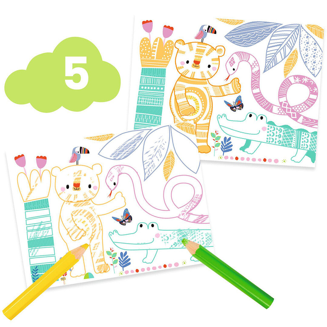 djeco knutselset zes activiteiten - muis en vrienden | DJ09295 | 5