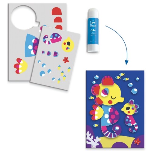 djeco knutselset zes activiteiten - zeeleven | DJ09294 | 3