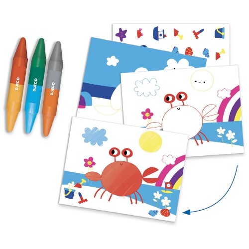 djeco knutselset zes activiteiten - zeeleven | DJ09294 | 4
