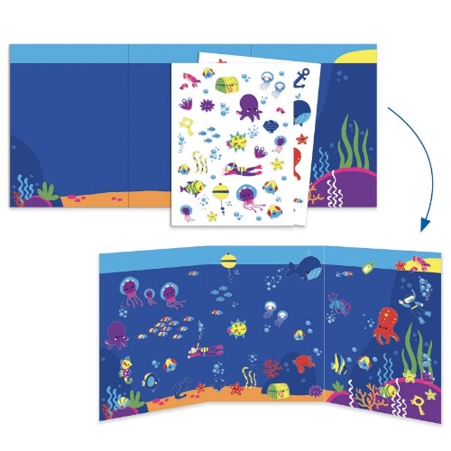 djeco knutselset zes activiteiten - zeeleven | DJ09294 | 5