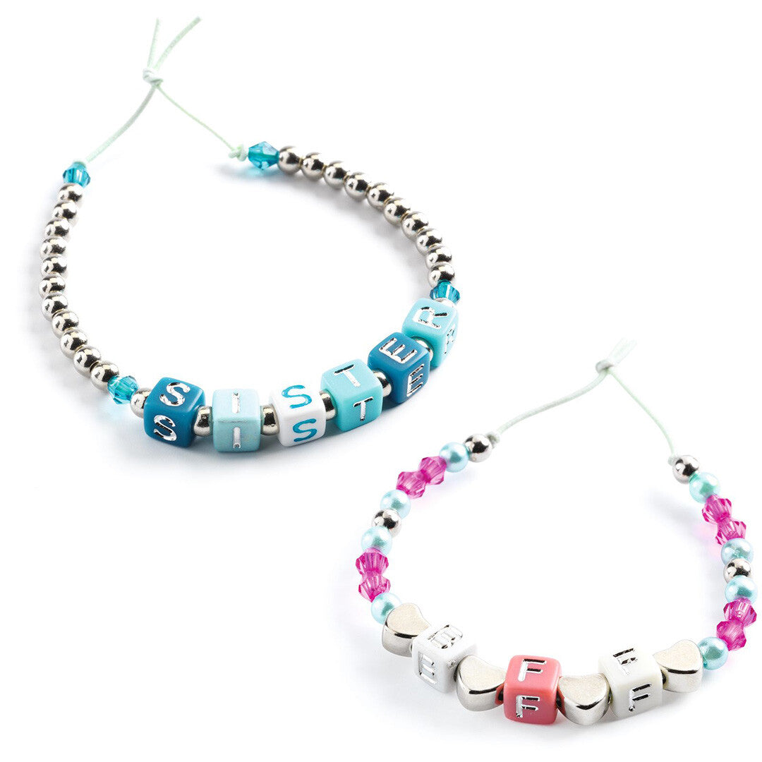 djeco kralenset alfabet - zilver | DJ00030 | 1